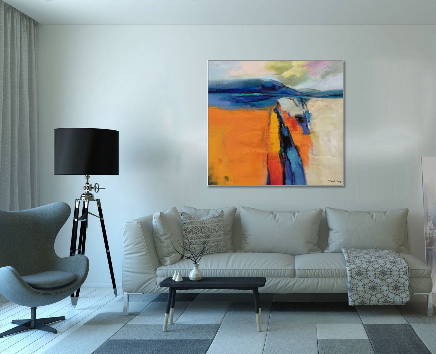 Minimalist Abstract Oil Painting, Contemporary Art, Canvas Wall Art, Canvas Art, Large Abstract Art, Kitchen Wall Decor, Original Painting