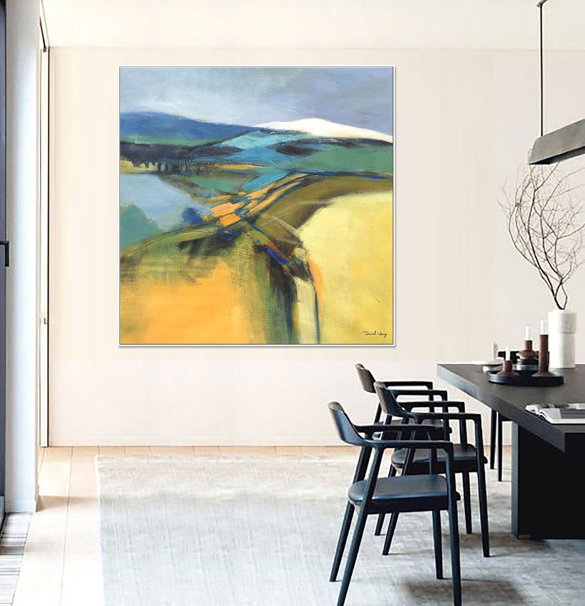 Oil Painting Abstract Landscape, Abstract Canvas Painting, Original Art, Contemporary Art, Living Room Art, Abstract Art, Large Canvas Art