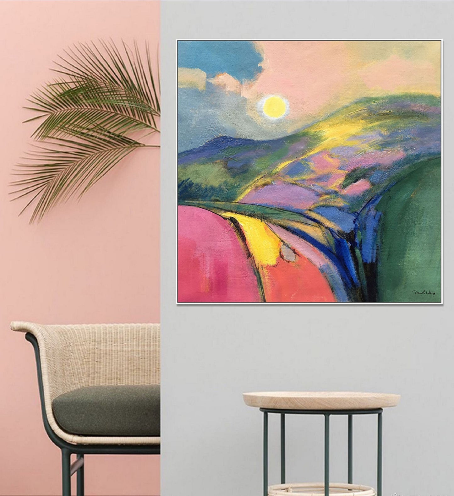 Abstract Landscape Oil Painting, Wall Decor, Canvas Painting, Large Art, Contemporary Art, Original Abstract Painting, Abstract Wall Art