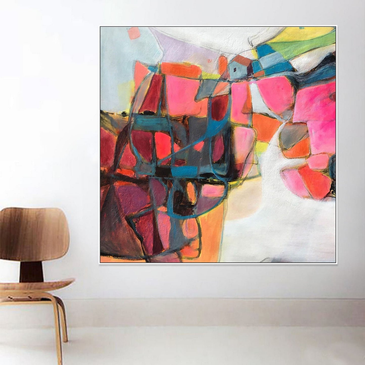 Abstract Oil Painting, Large Oil Painting, Modern Painting, Bedroom Art, Original Abstract Art, Canvas Wall Decor, Canvas Painting