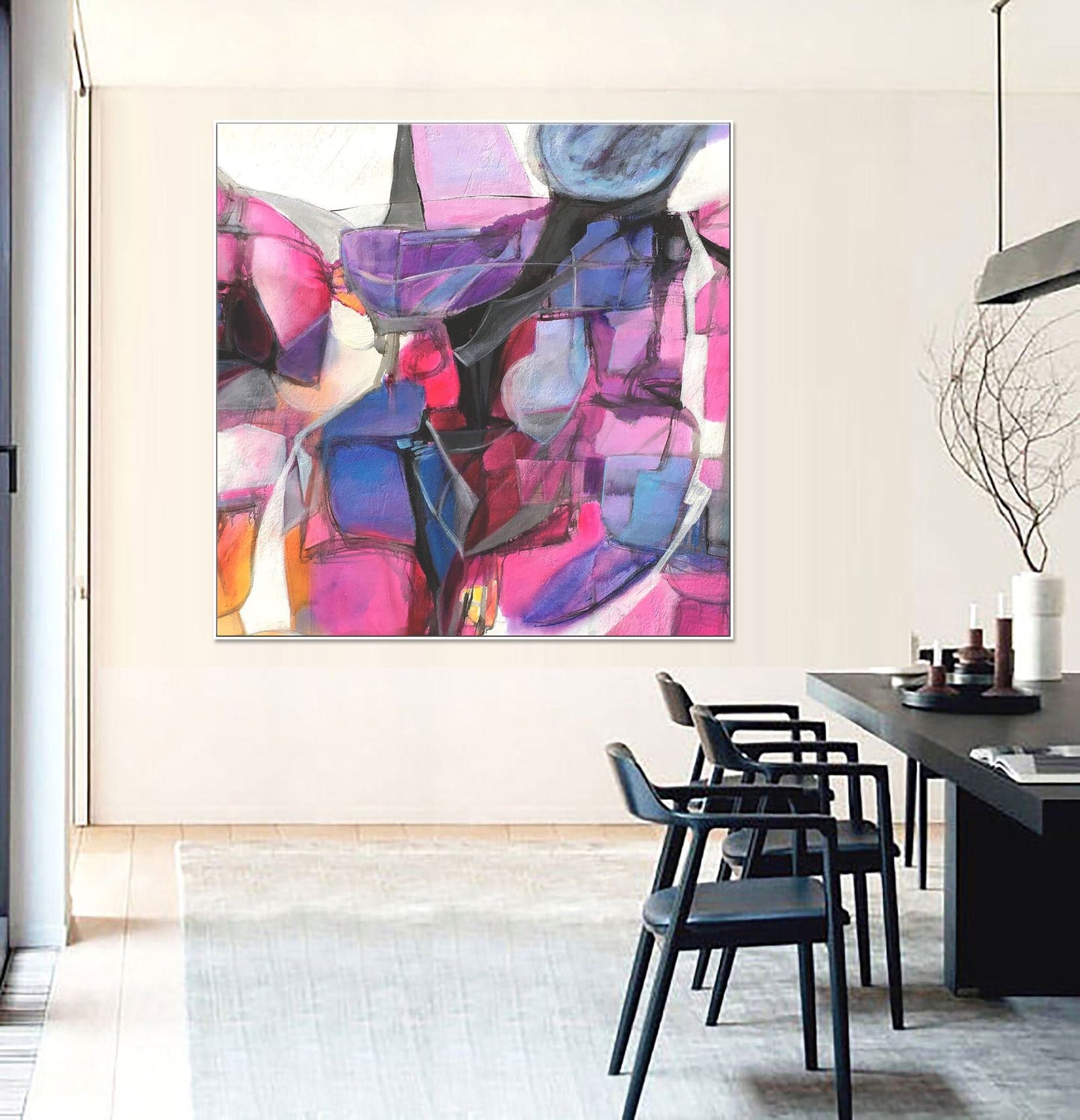 Abstract Oil Painting, Abstract Painting, Large Abstract Painting, Contemporary Art, Kitchen Decor, Wall Hanging, Abstract Canvas Art