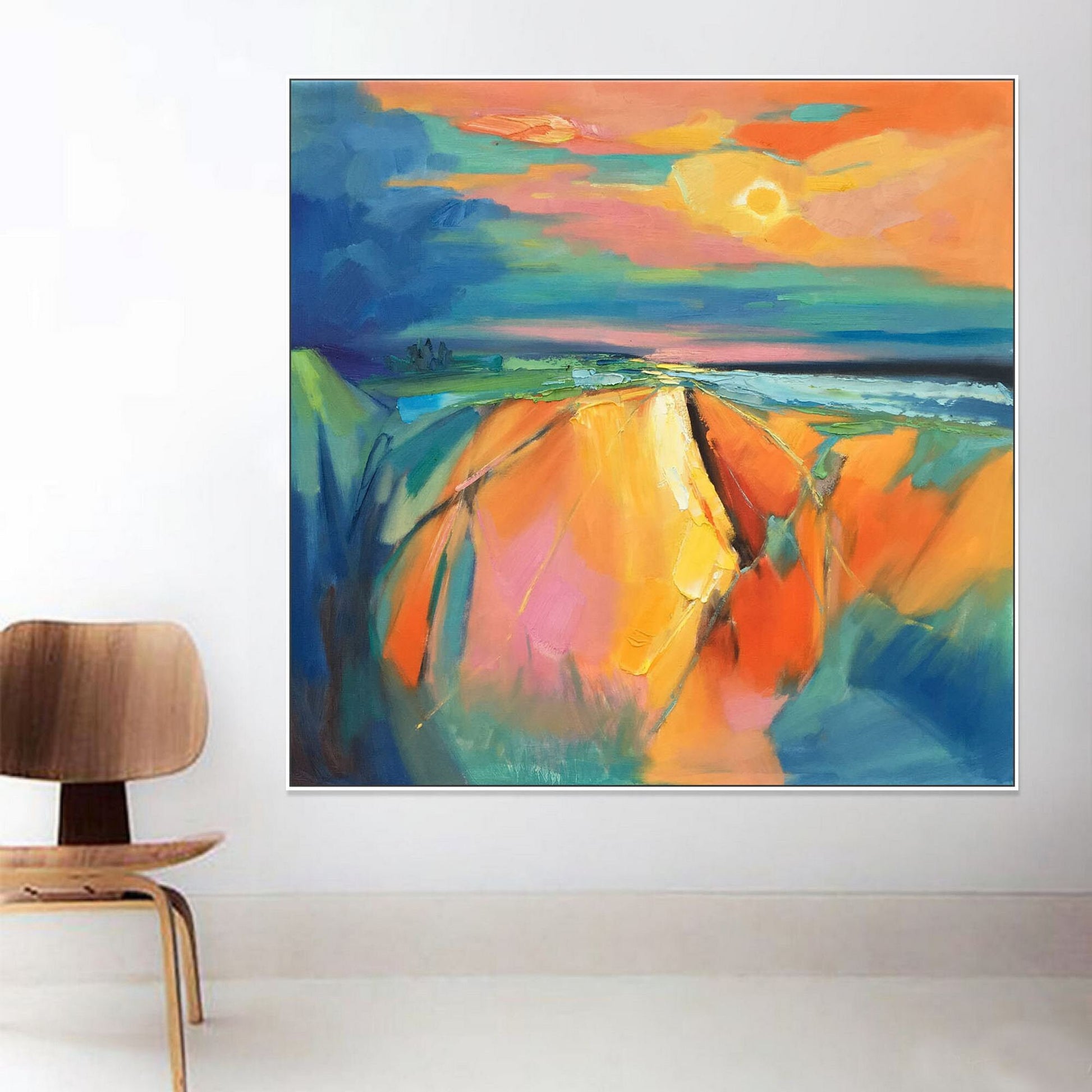 Abstract Landscape Oil Painting, Canvas Art, Large Oil Painting, Original Art, Abstract Art, Art, Contemporary Painting, Coffee Wall Art