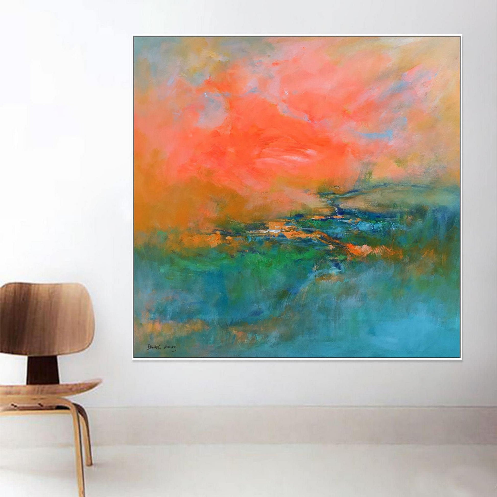 Abstract Landscape Oil Painting, Contemporary Painting, Contemporary Wall Art Original Abstract Art, Abstract Canvas Art, Large Oil Painting