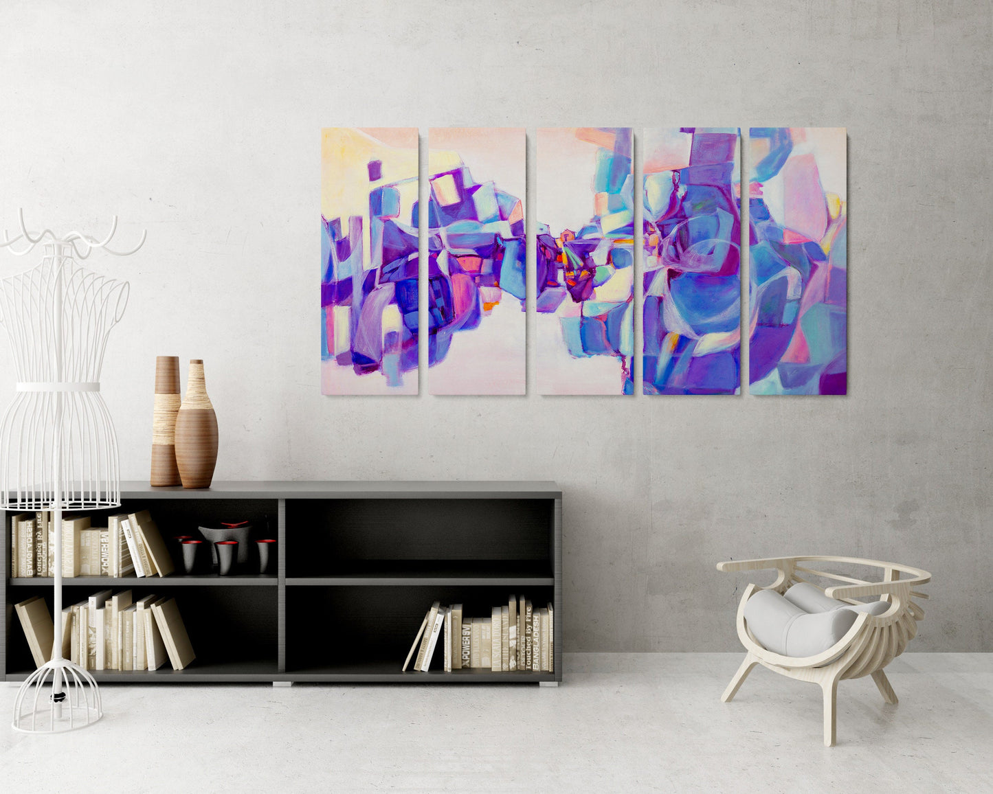 Five Piece Canvas, Acrylic On Canvas, Art Abstract, Abstract Painting, Handmade Art, Texture Painting, Large Abstract Paintings On Canvas