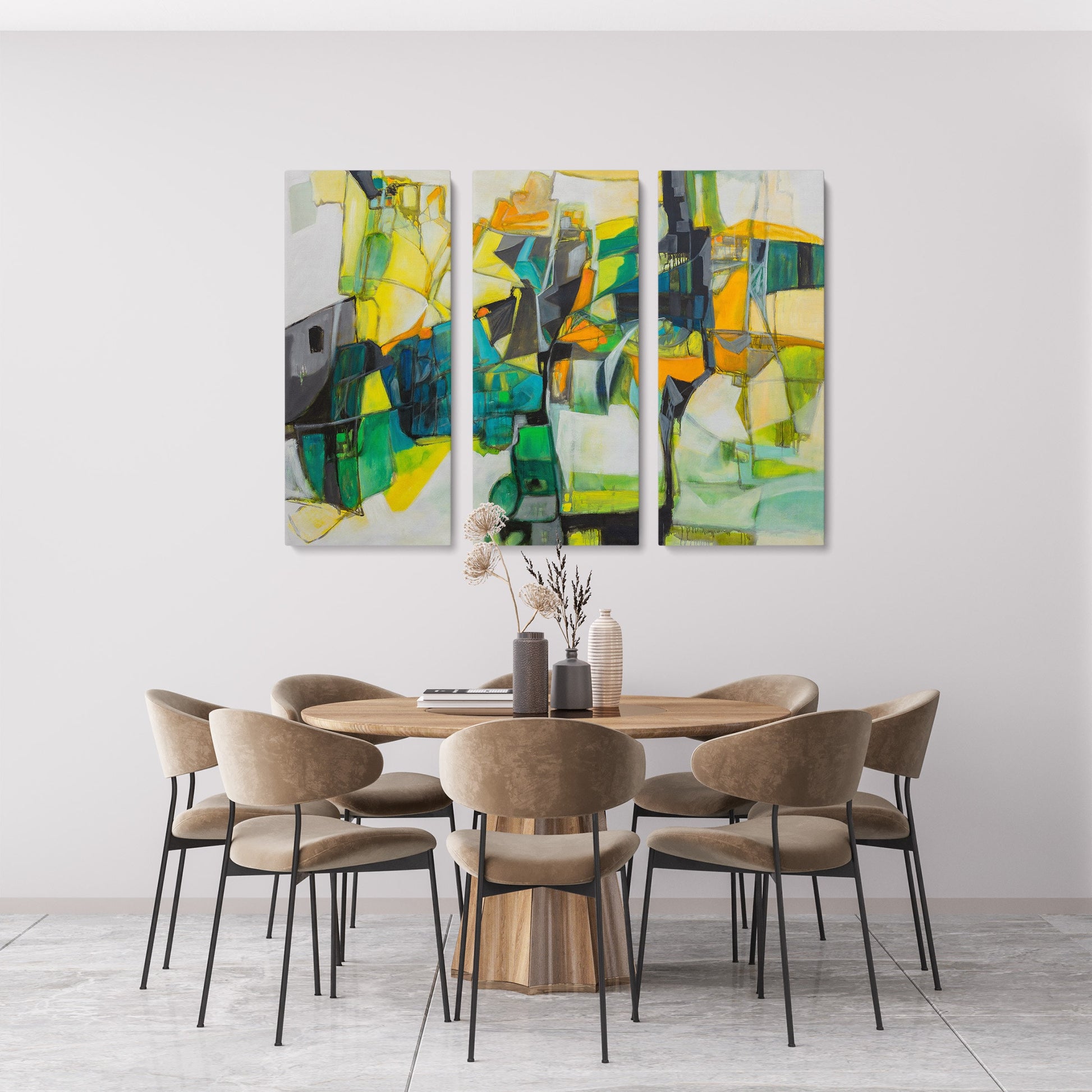 Abstract Painting Set Of 3, Paintings On Canvas, Large Abstract Painting, Canvas Wall Art Abstract, Living Room Wall Art, Texture Painting