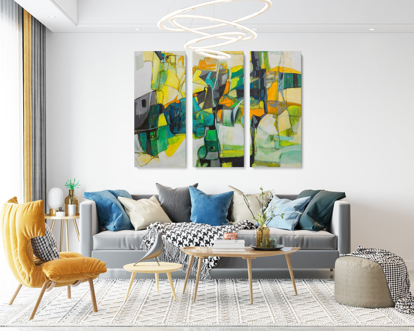 Abstract Painting Set Of 3, Paintings On Canvas, Large Abstract Painting, Canvas Wall Art Abstract, Living Room Wall Art, Texture Painting