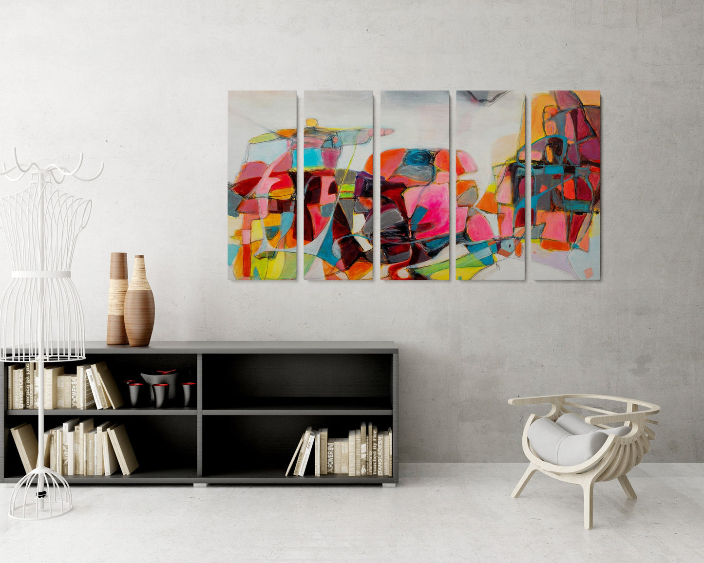 Five Piece Canvas, Paintings On Canvas, Abstract Painting, Living Room Art, Canvas Wall Art, Original Artwork, Handmade Art, Oversized