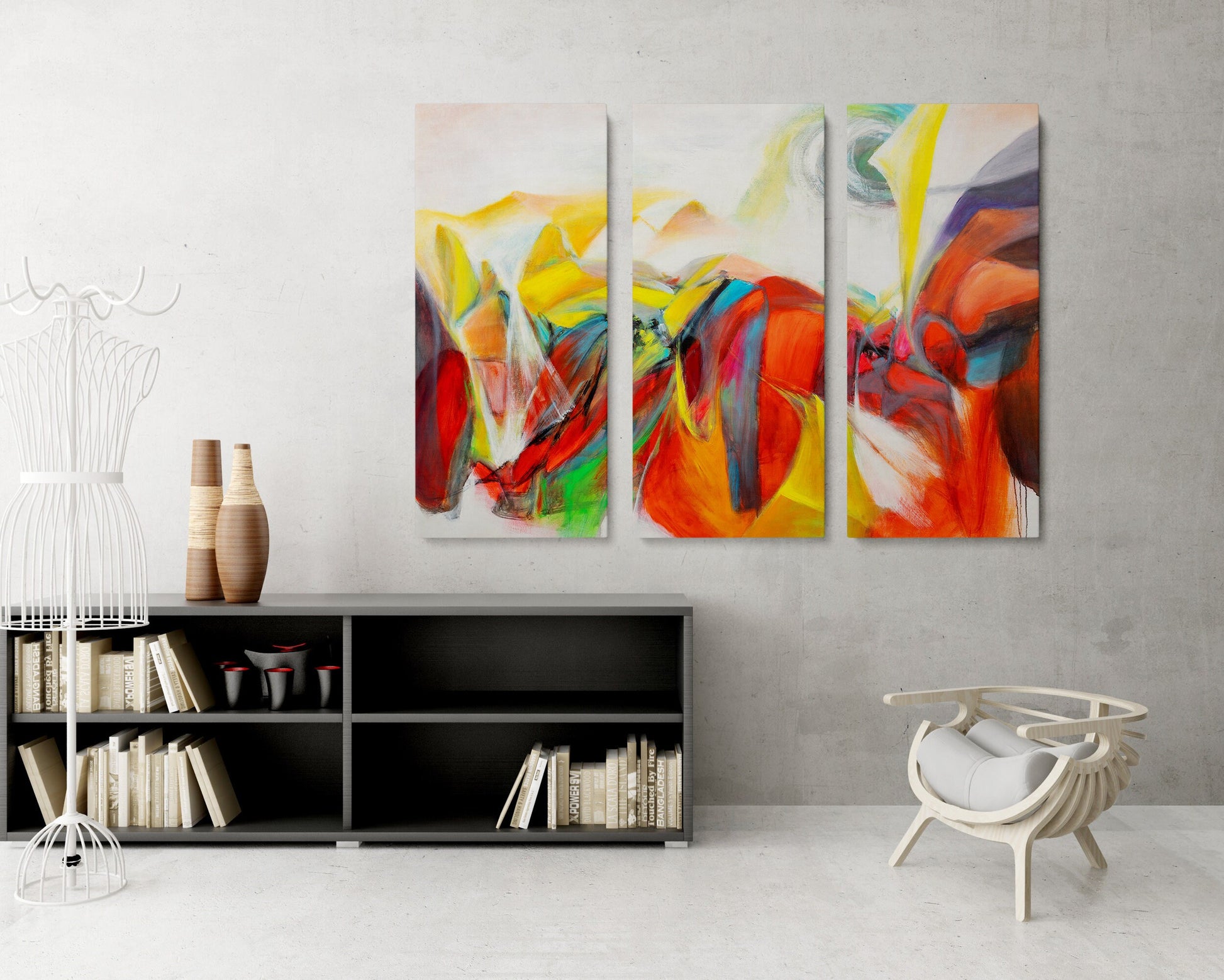 Abstract Painting Set Of 3, Paintings On Canvas, Original Abstract, Canvas Wall Art Abstract, Above Bed Art, Wall Art, Textured Painting