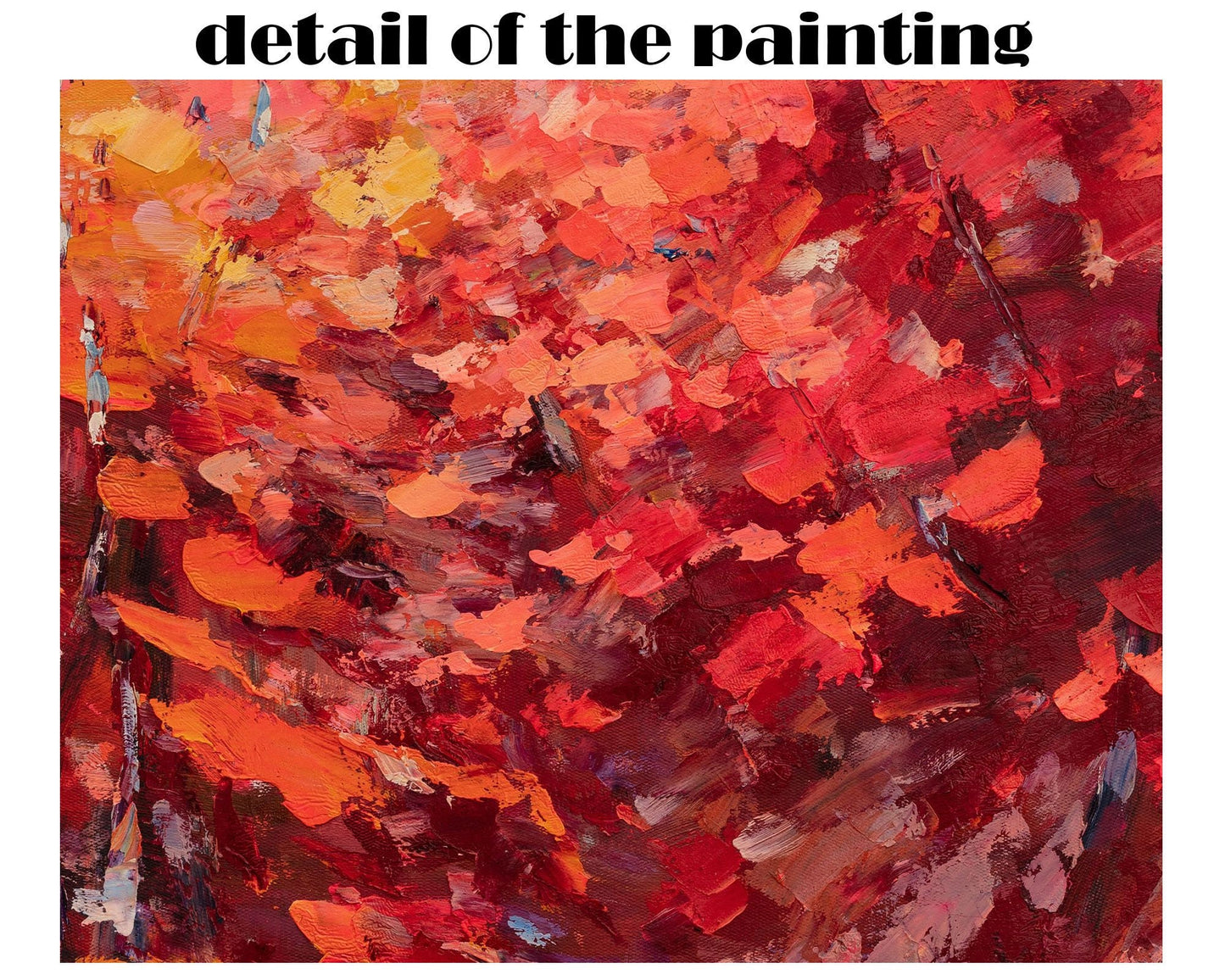 Abstract Landscape Oil Painting Autumn, Semi Abstract Painting, Oil Painting, Extra Large Abstract Painting, Paintings On Canvas Original