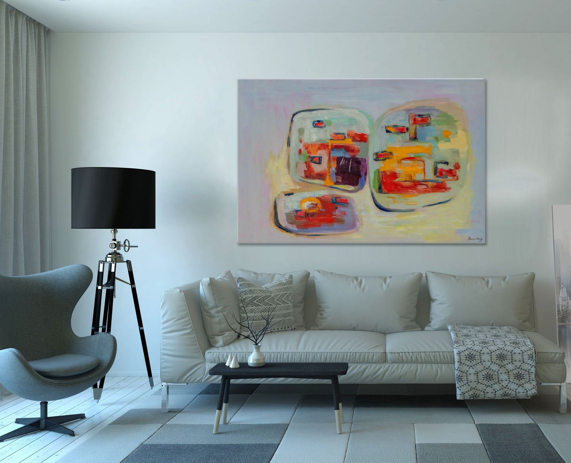 Abstract Oil Painting Modern Art, Abstract Fine Art, Oil On Canvas Painting, Extra Large Wall Art, Abstract Painting, Farmhouse Decor